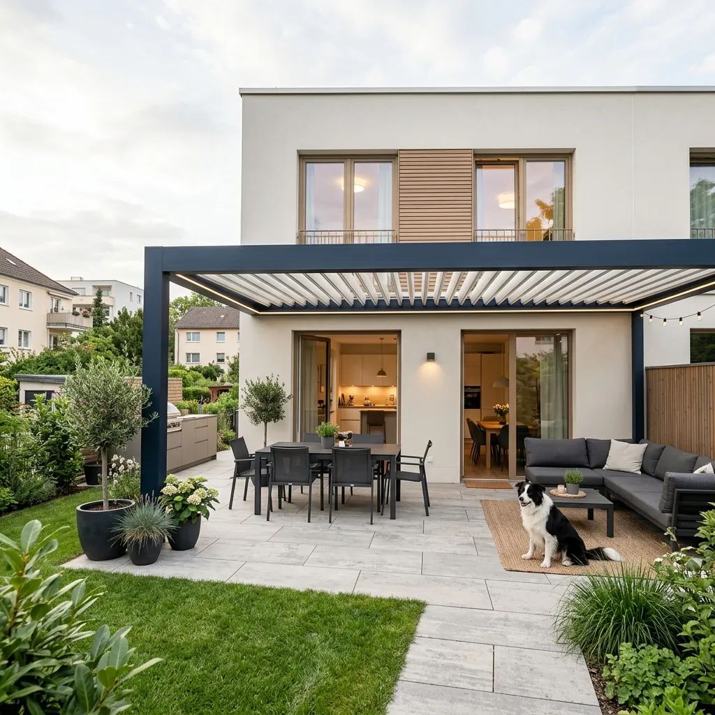 Pérgola Bioclimática en Terraza Residencial